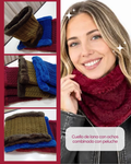 Cuello tejido peluche